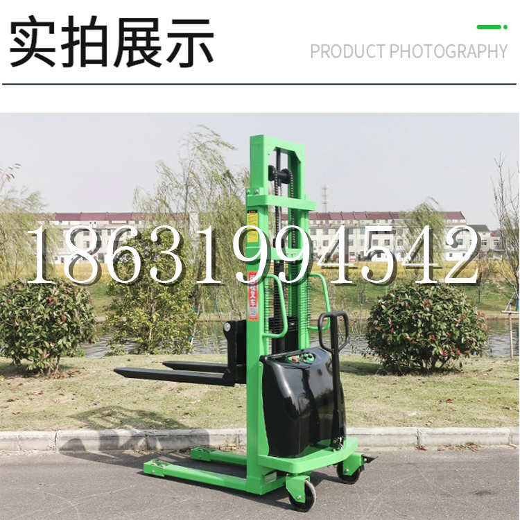 安乡县电动叉车堆高车液压铲车电瓶1吨2吨站驾步行式小型全自动叉车